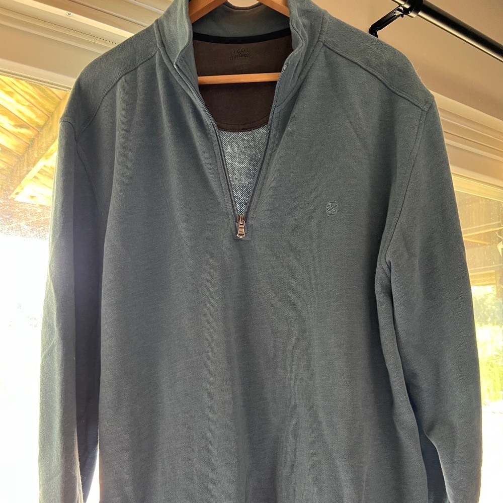 Izod Blue Quarter Zip xl